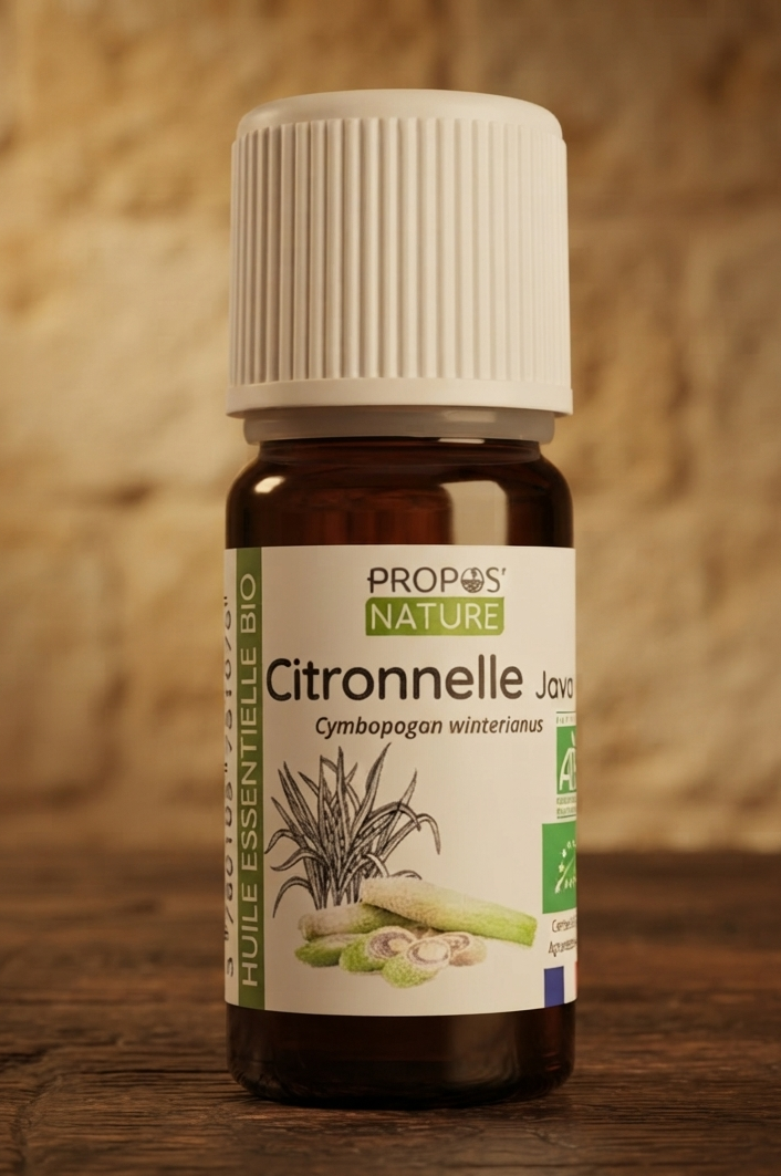 Aceite Esencial de Citronela de Java 10 ml | Orgánico y 100 % Puro