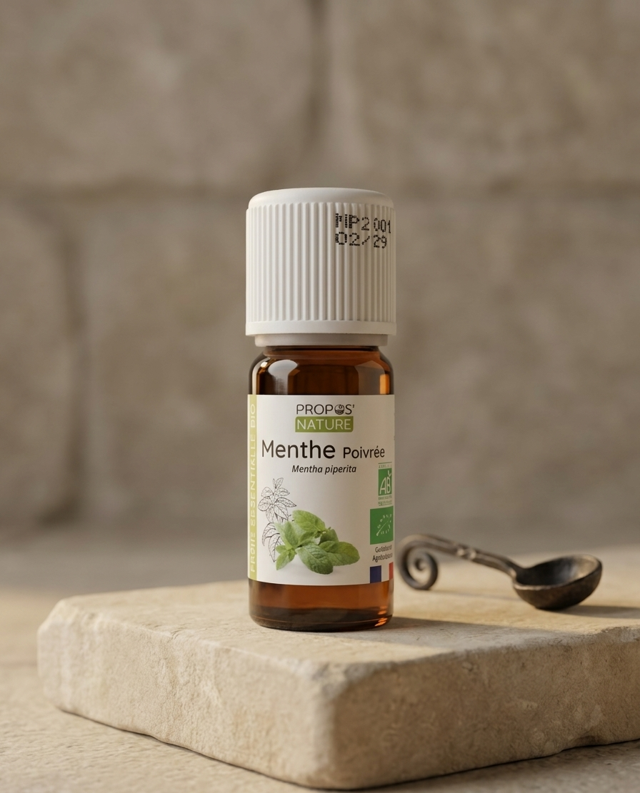 Aceite Esencial de Menta Piperita 10 ml | Orgánico y 100 % Puro