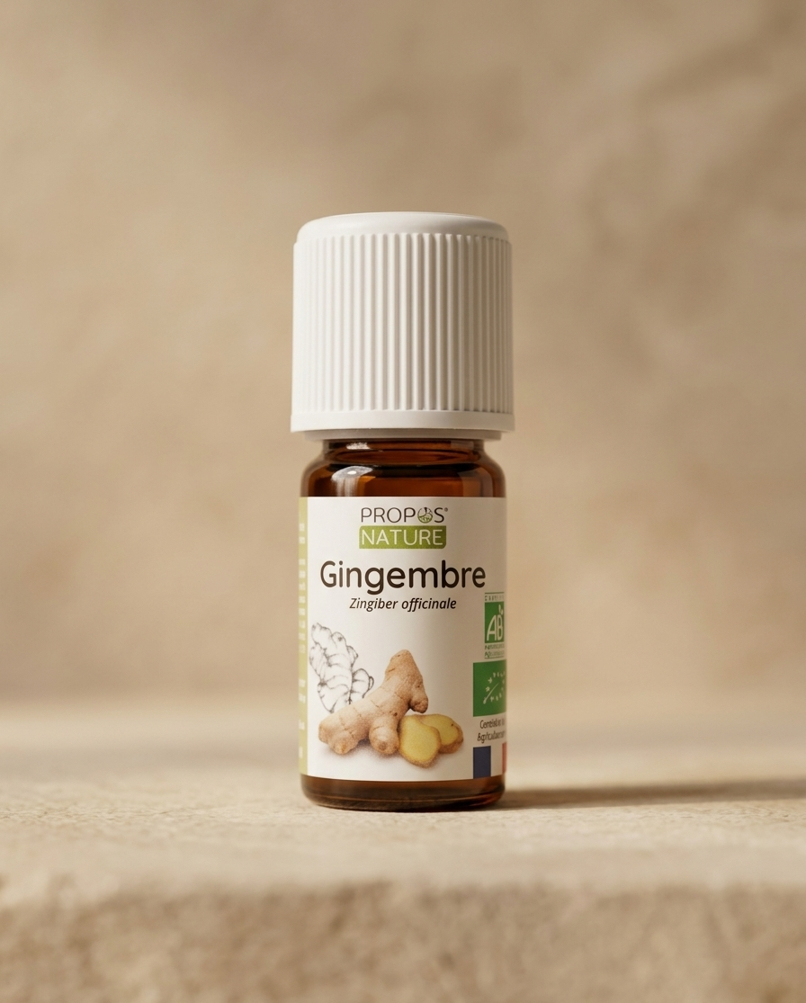 Aceite Esencial de Jengibre 5 ml | Orgánico y 100 % Puro