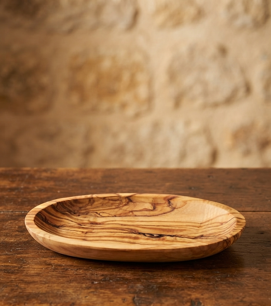 Cuenco Ovalado de Madera de Olivo 17 - 19 cm | Hecho a Mano