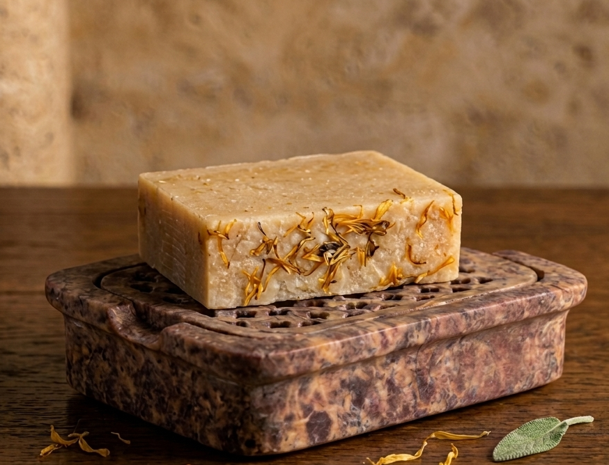 Jabonera con Escurridor de Esteatita | Natural y Funcional