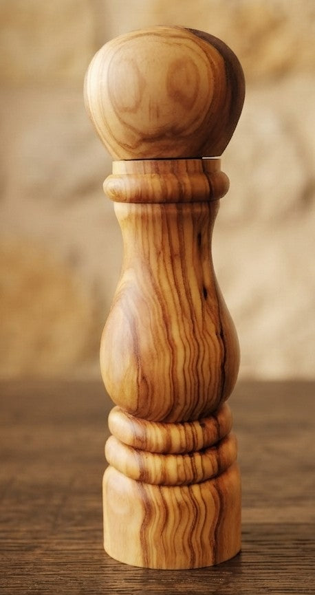 Molinillo de Sal y Pimienta de Madera de Olivo | Hecho a Mano