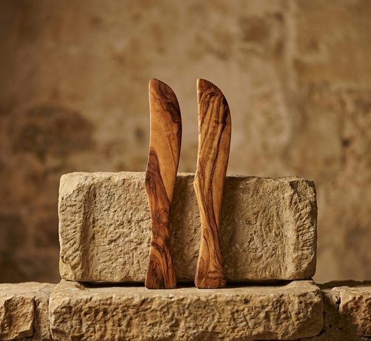 Untador de Madera de Olivo 18 cm – Hecho a Mano y Natural