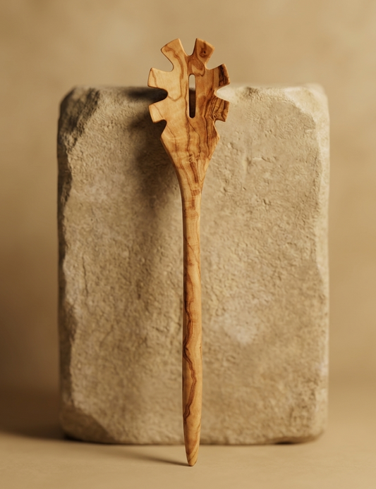 Utensilio para Espaguetis de Madera de Olivo 35 cm – Natural y Resistente